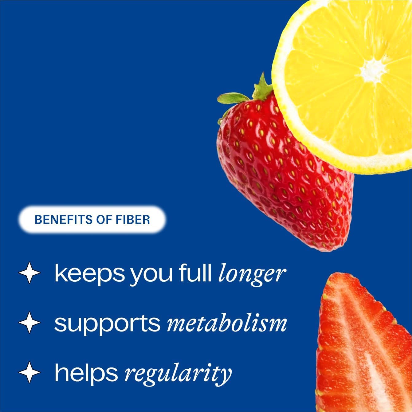Collagen and probiotics ingredients visual for fiber supplement