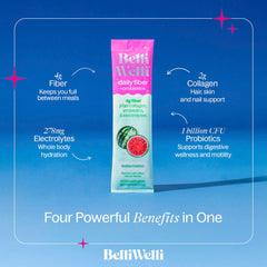 Ingredients and nutritional information on stick pack