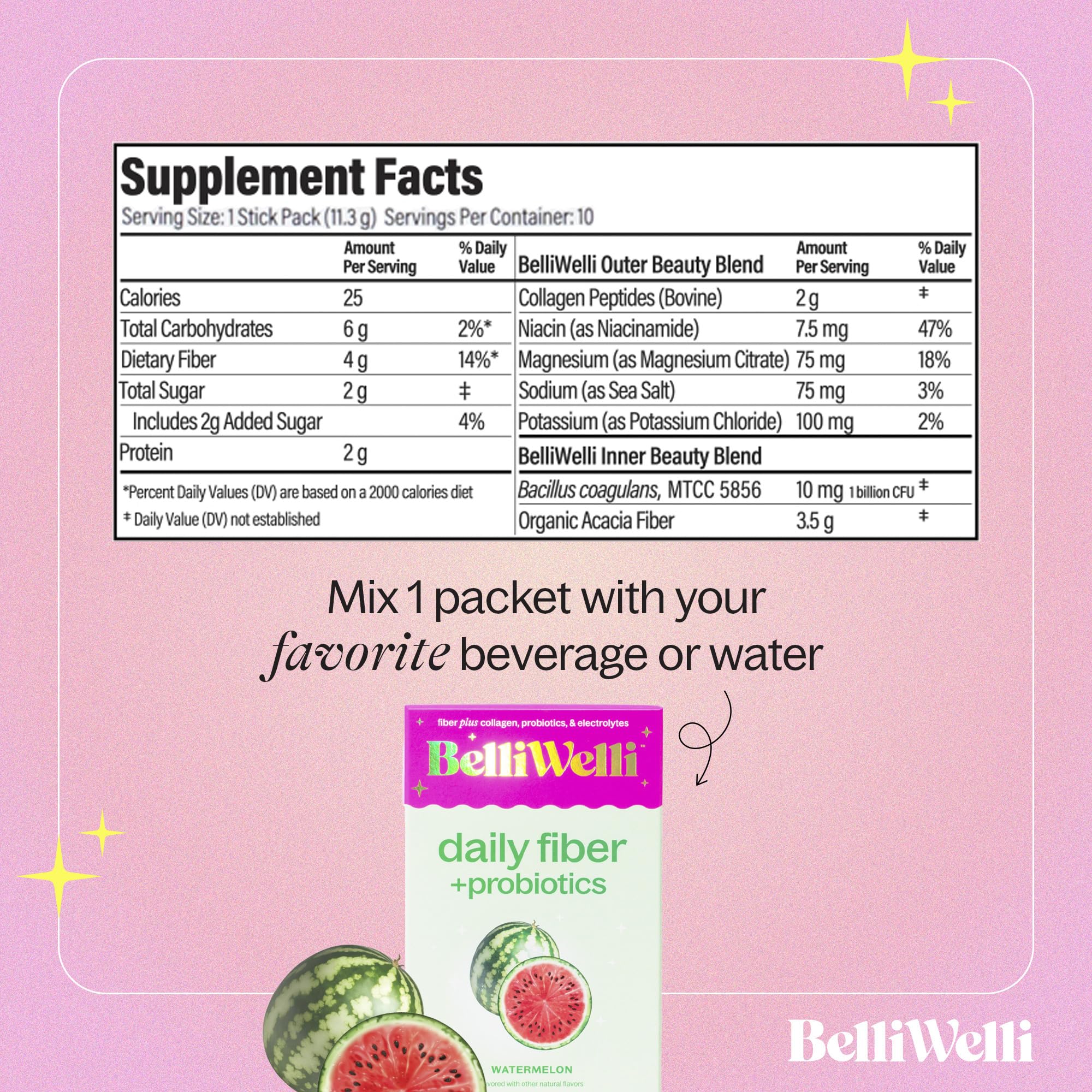 Watermelon fiber supplement packaging carton