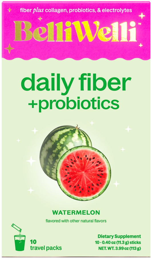 Belli Welli Watermelon daily fiber stick pack – front view