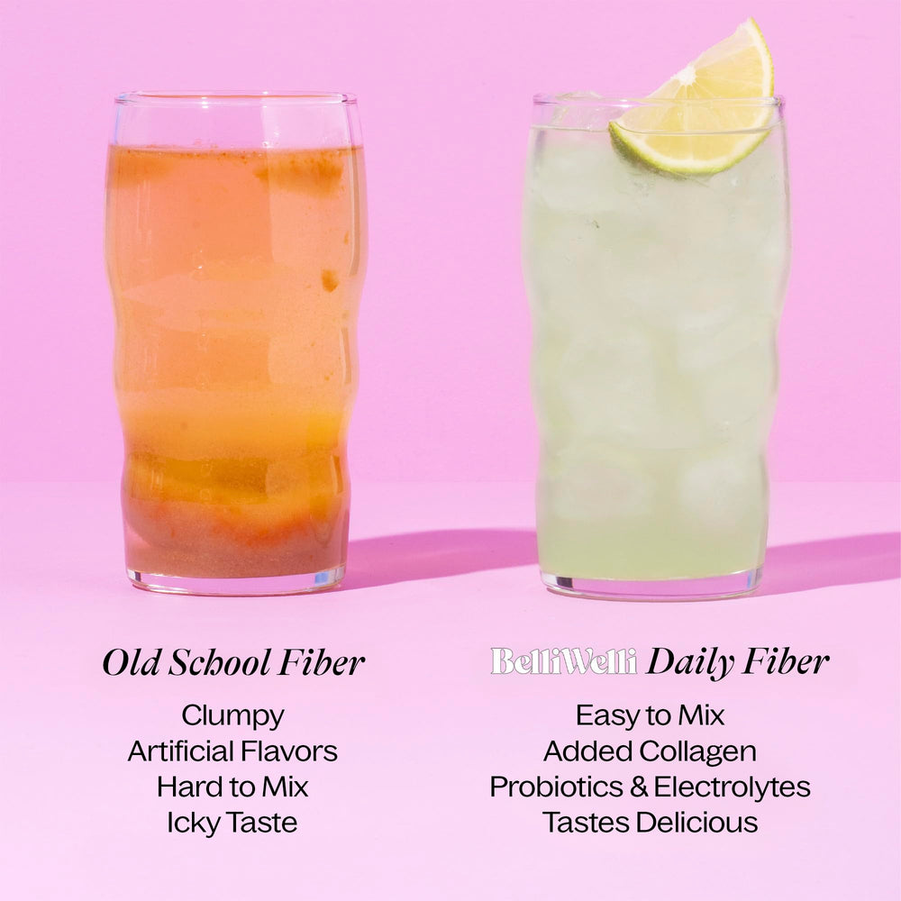 Fiber dissolved in water showing easy mix and texture