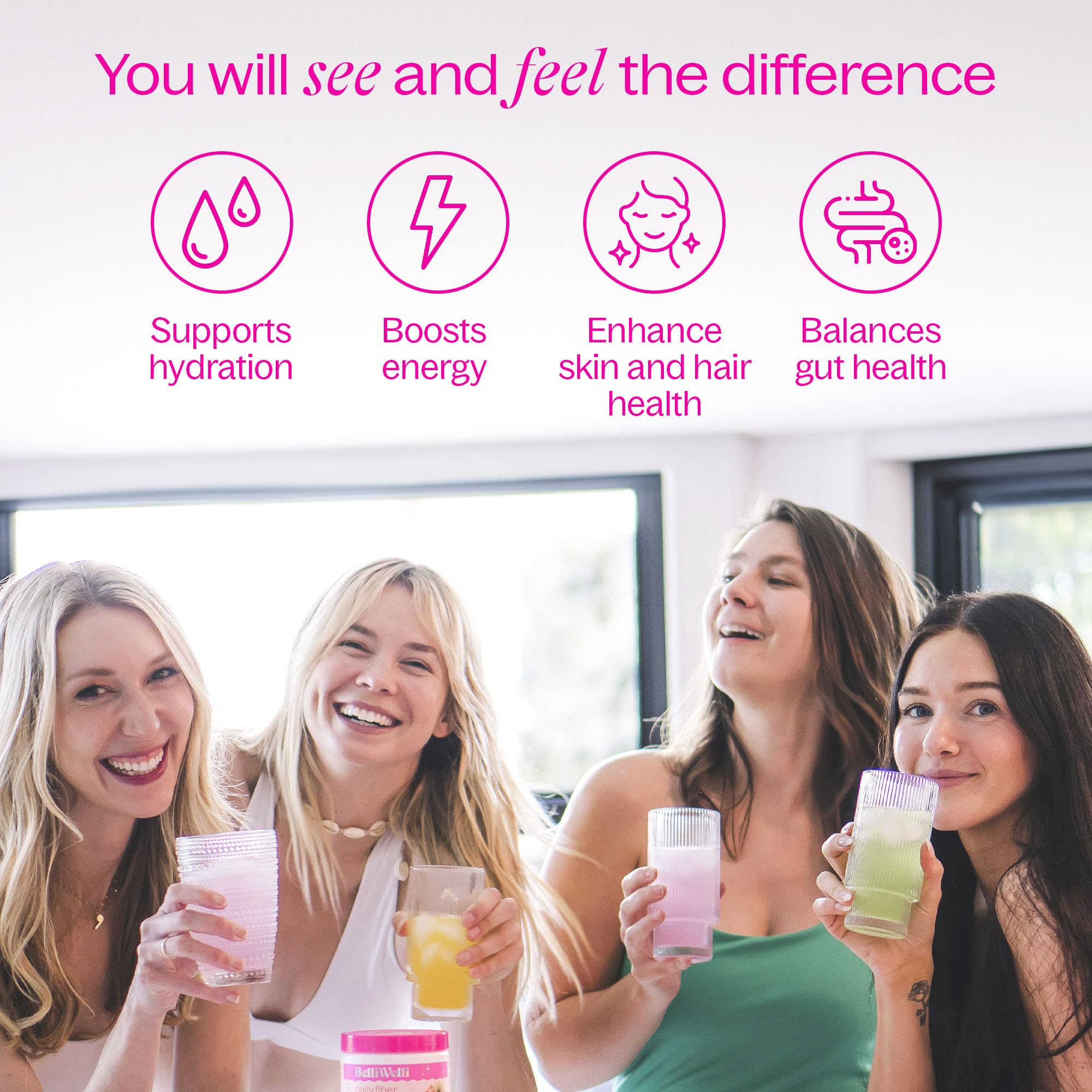 Gut health concept showing probiotic support