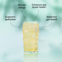 Label highlights collagen, electrolytes and probiotics with organic acacia