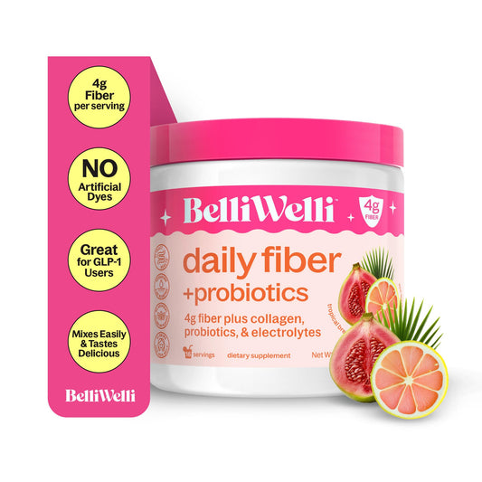 BelliWelli Tropical fiber supplement packaging
