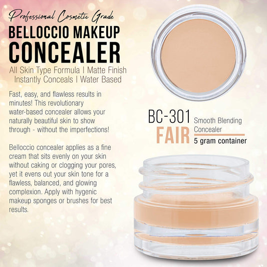 Belloccio concealer blemishes closeup demonstrates natural coverage and smooth blending.