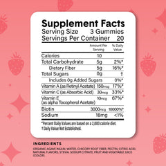 Vegan, gluten-free, no sugar added badge on packaging