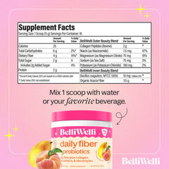 Product label showing Organic Acacia, Collagen, Electrolytes & Probiotics