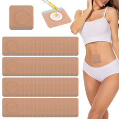 100-piece belly button castor oil patch pack wraps