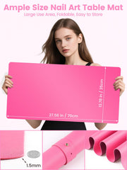 Beloving foldable nail pad for portable use and easy storage.