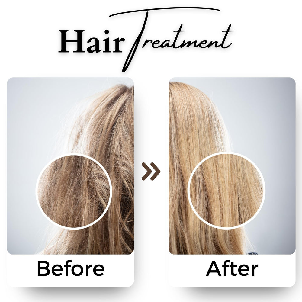 Benatu Keratin Elastin nourish infographic highlights strength and resilience for hair strands