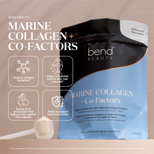 Unflavored Marine Collagen powder in scoop