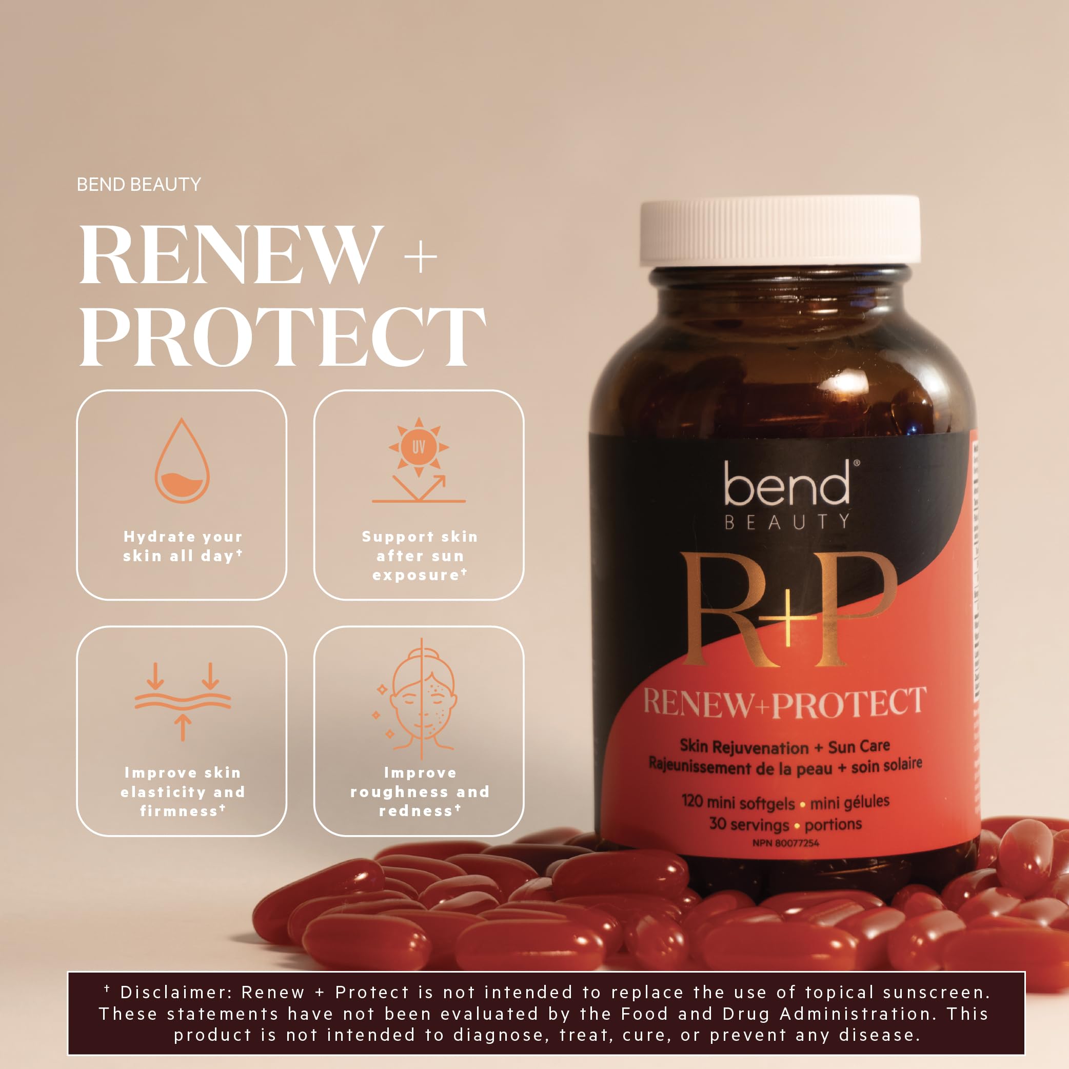 Bend Beauty Renew + Protect capsules