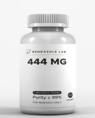 Bendazole Lab product bottle labeled Four Hundred Forty Four 120 count
