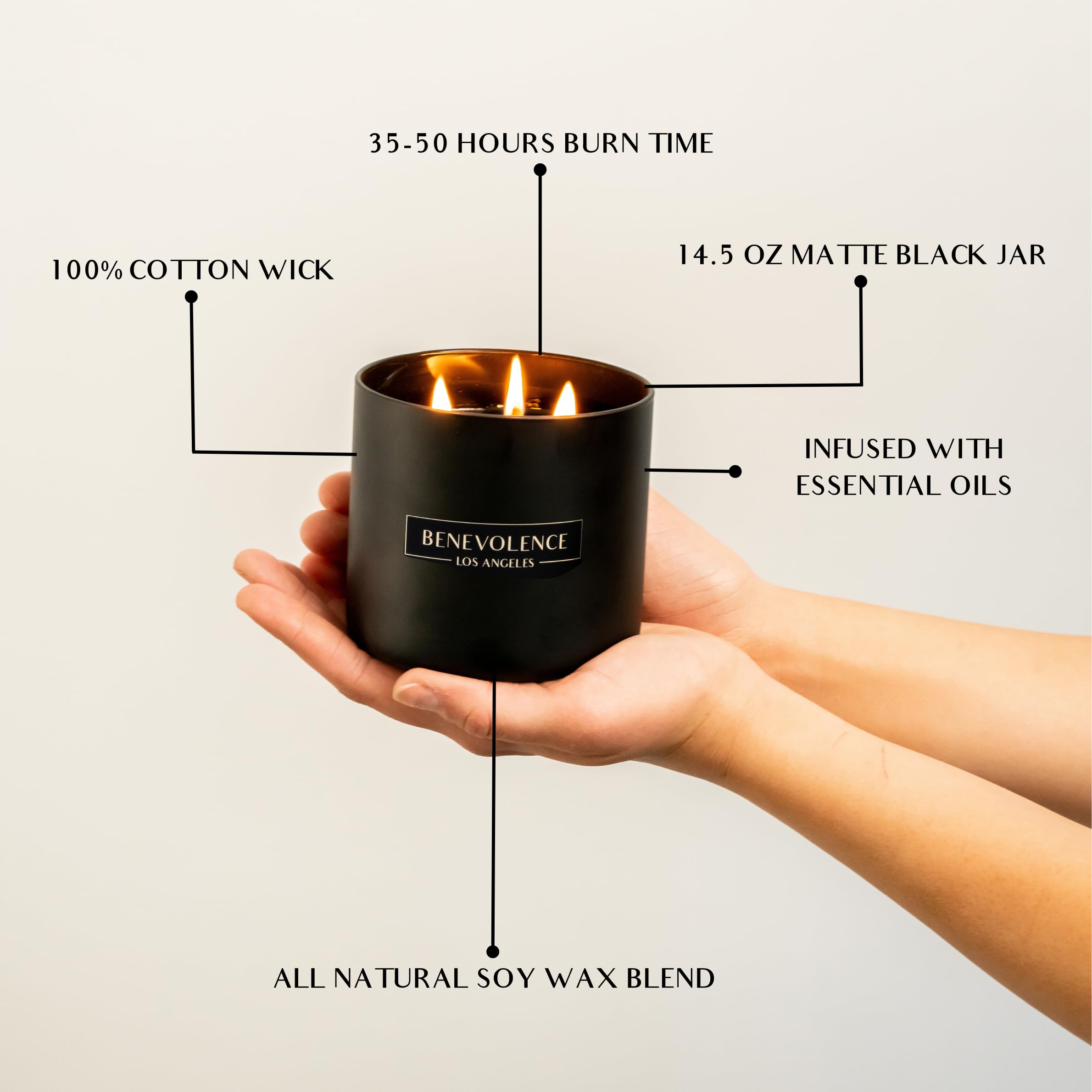 Lifestyle scene: candle on a dining table with festive decor