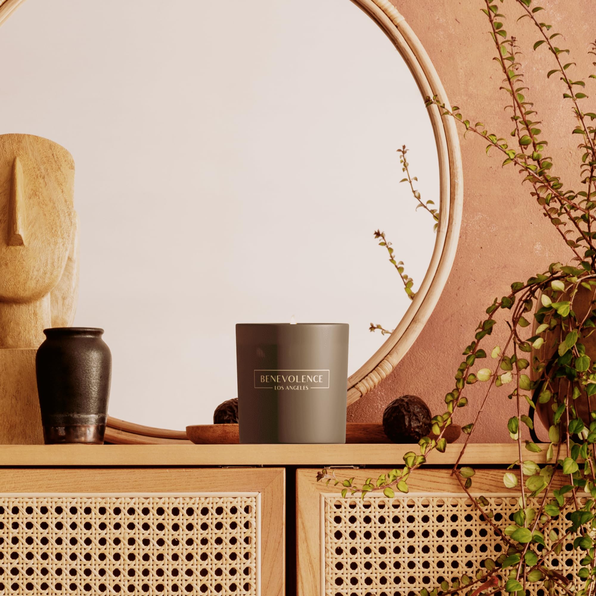 Illustration of eucalyptus leaves and chamomile flowers to evoke scent notes
