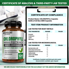 Internal deodorant effect of Benevolent Chlorophyll Capsules
