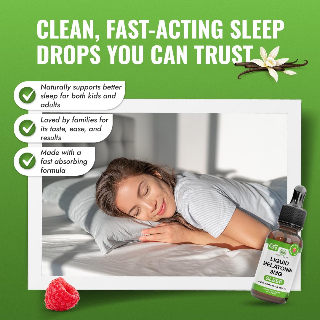 Adult dosage of 15 drops for melatonin sleep aid
