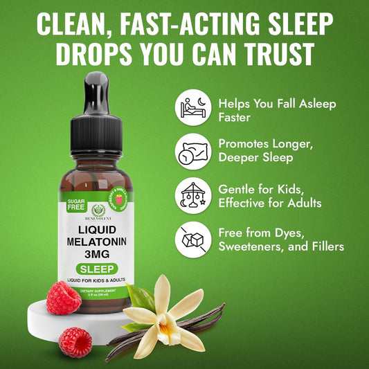 Precision dropper dispensing melatonin drops