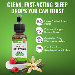 Precision dropper dispensing melatonin drops