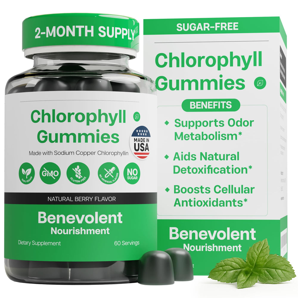 Benevolent Nourishment Chlorophyll Gummies bottle front