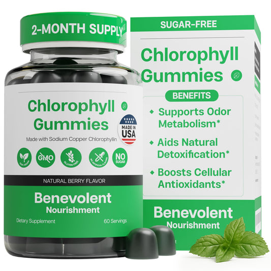 Benevolent Nourishment Chlorophyll Gummies bottle front