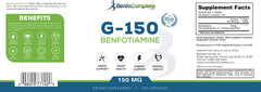 Benfocomplete Benfotiamine 150 mg capsules bottle 2 - 120 count