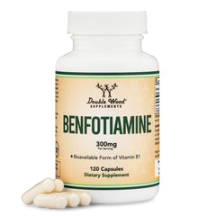 Double Wood Benfotiamine 300 mg bottle label