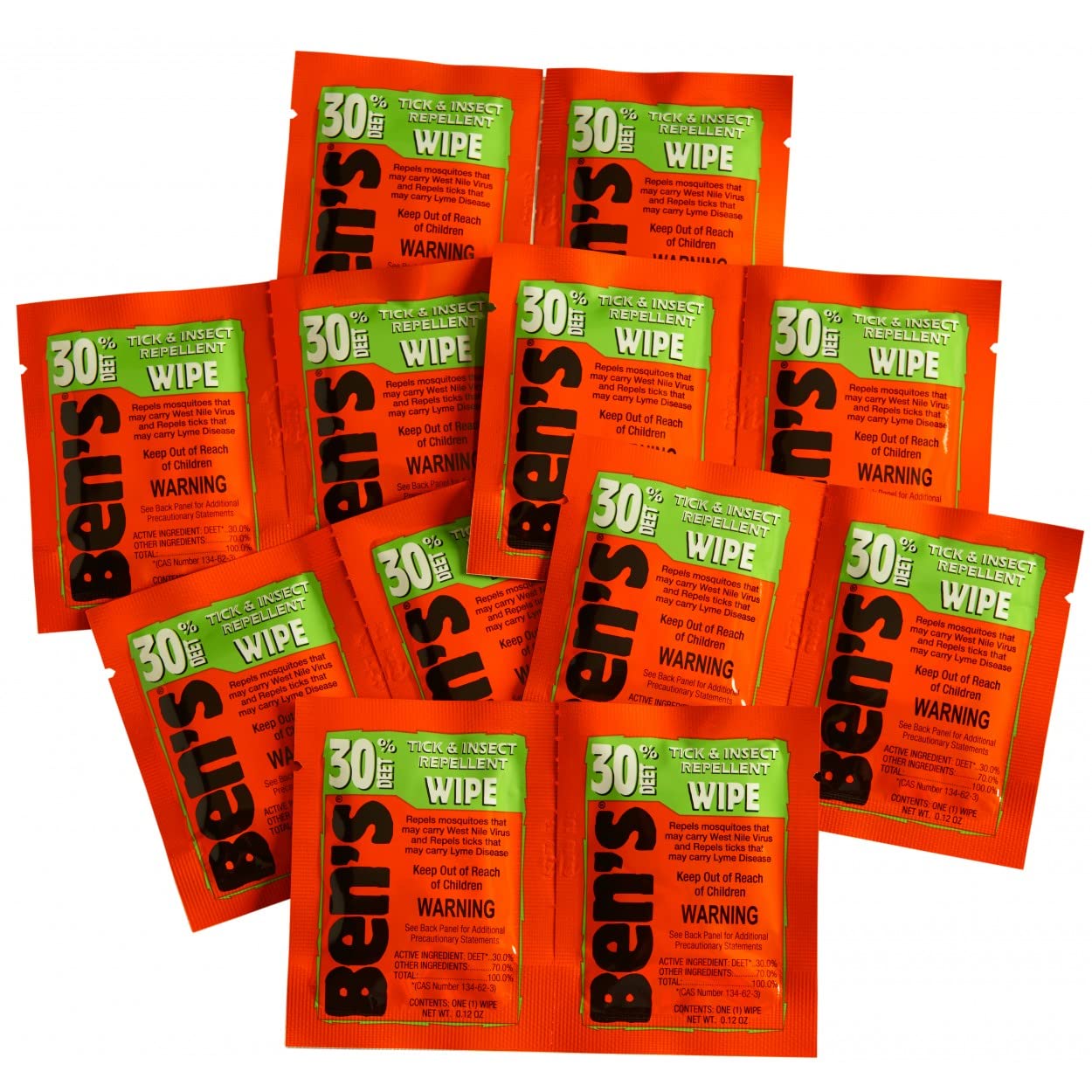 Ben's 30 Deet wipes are ideal for on-the-go outdoor use with family