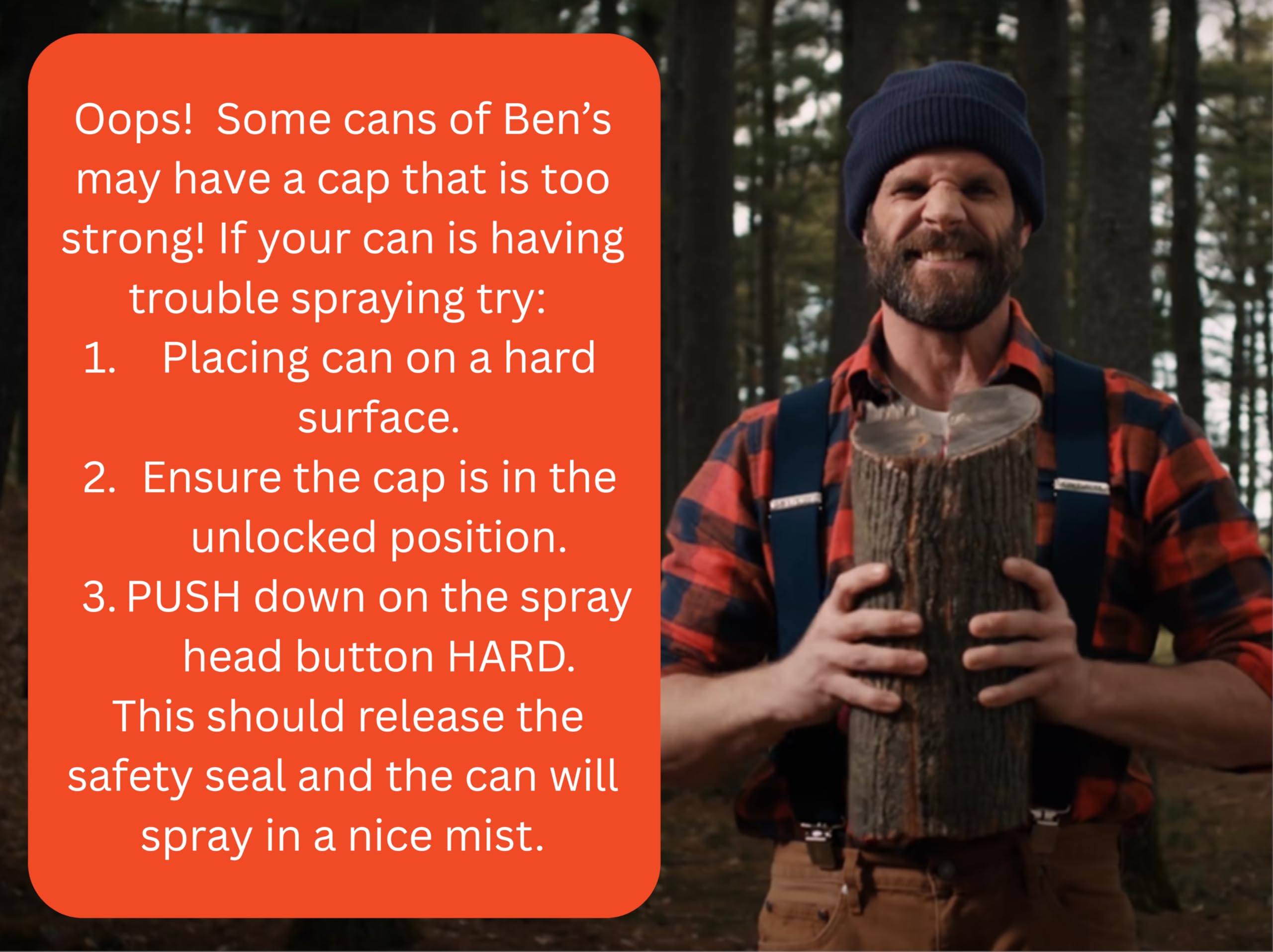 Ben's fragrance-free label emphasizes a scent-free experience