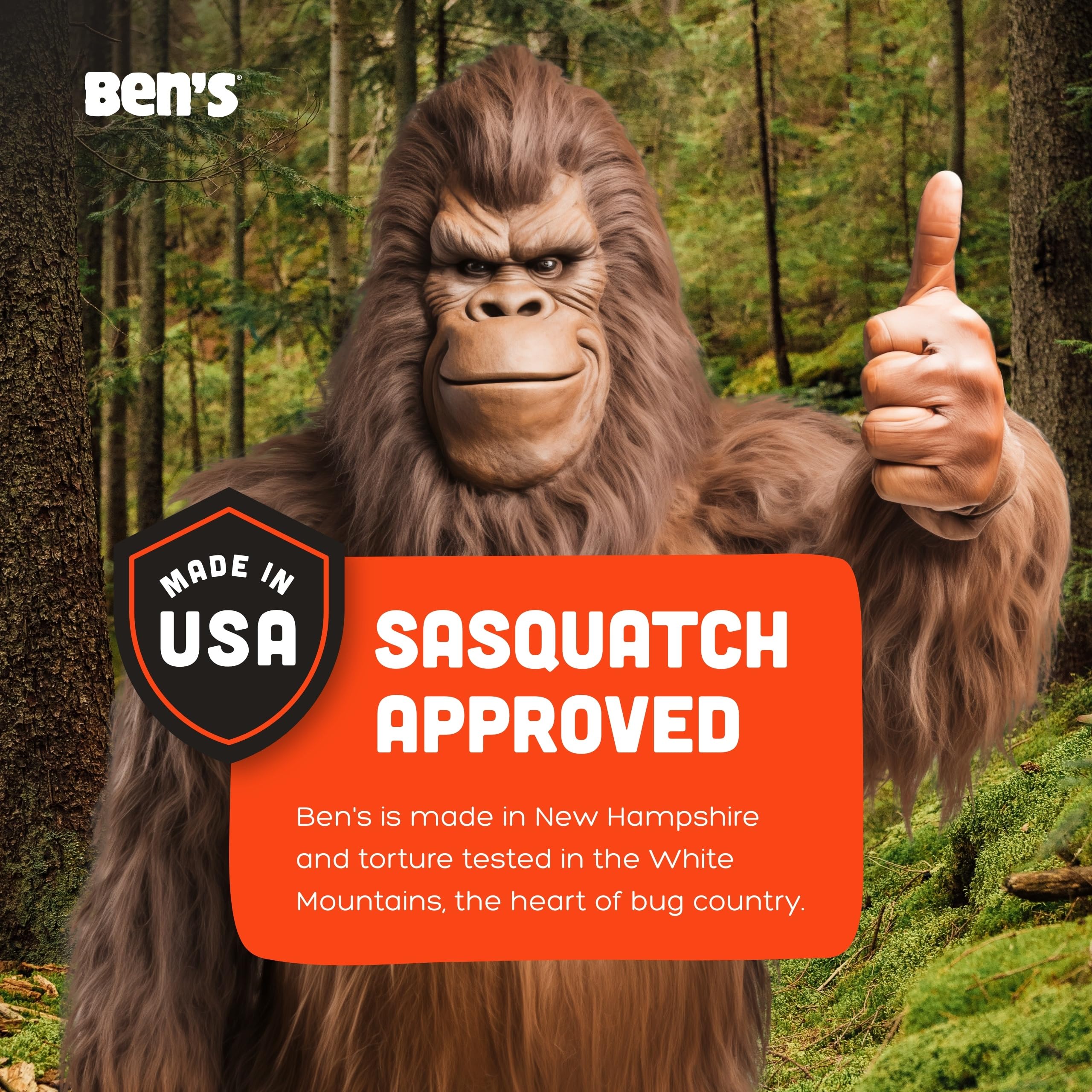 Ben's seven-hours protection DEET repellent suits long hikes
