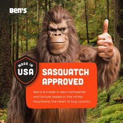 Ben's seven-hours protection DEET repellent suits long hikes