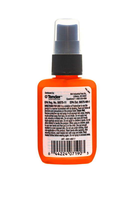 Close-up of Ben's repellent pack for easy backpack carry.