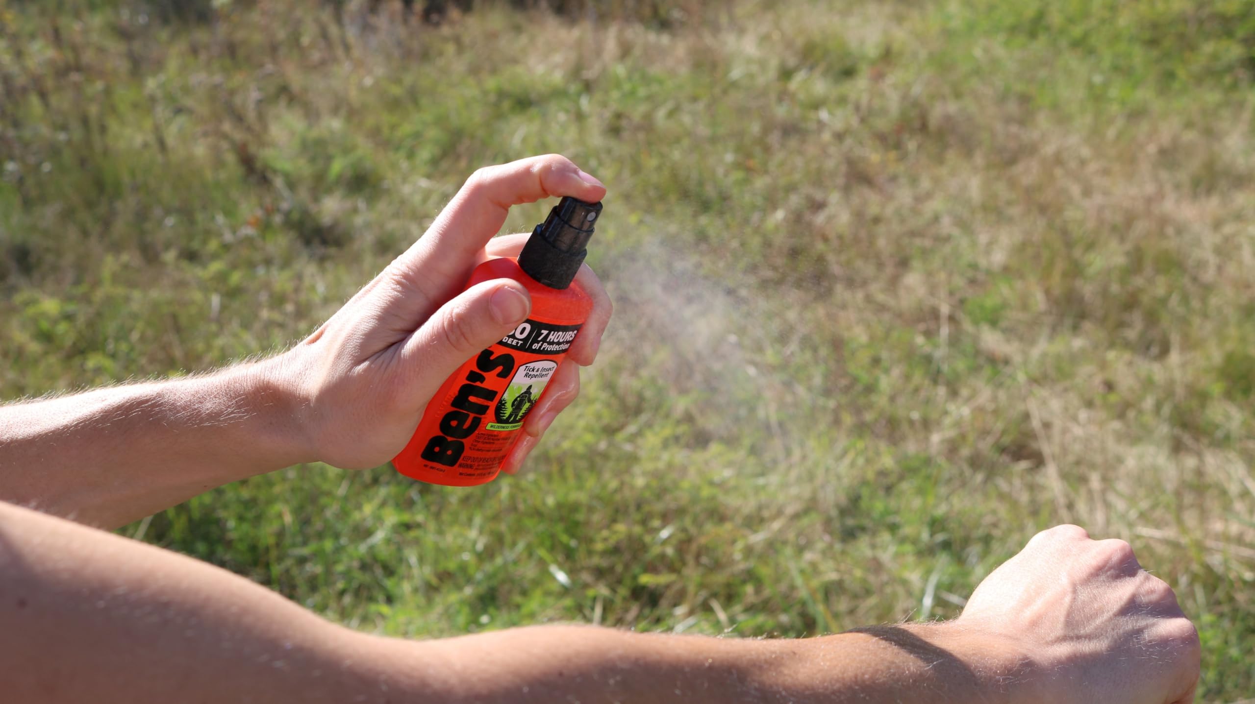 Ben's TSA-approved travel bug spray fits in bags and backpacks