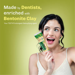 Calcium bentonite clay texture close-up used in toothpaste