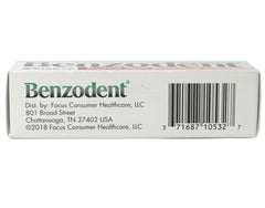 Dentist recommended Benzodent for denture discomfort