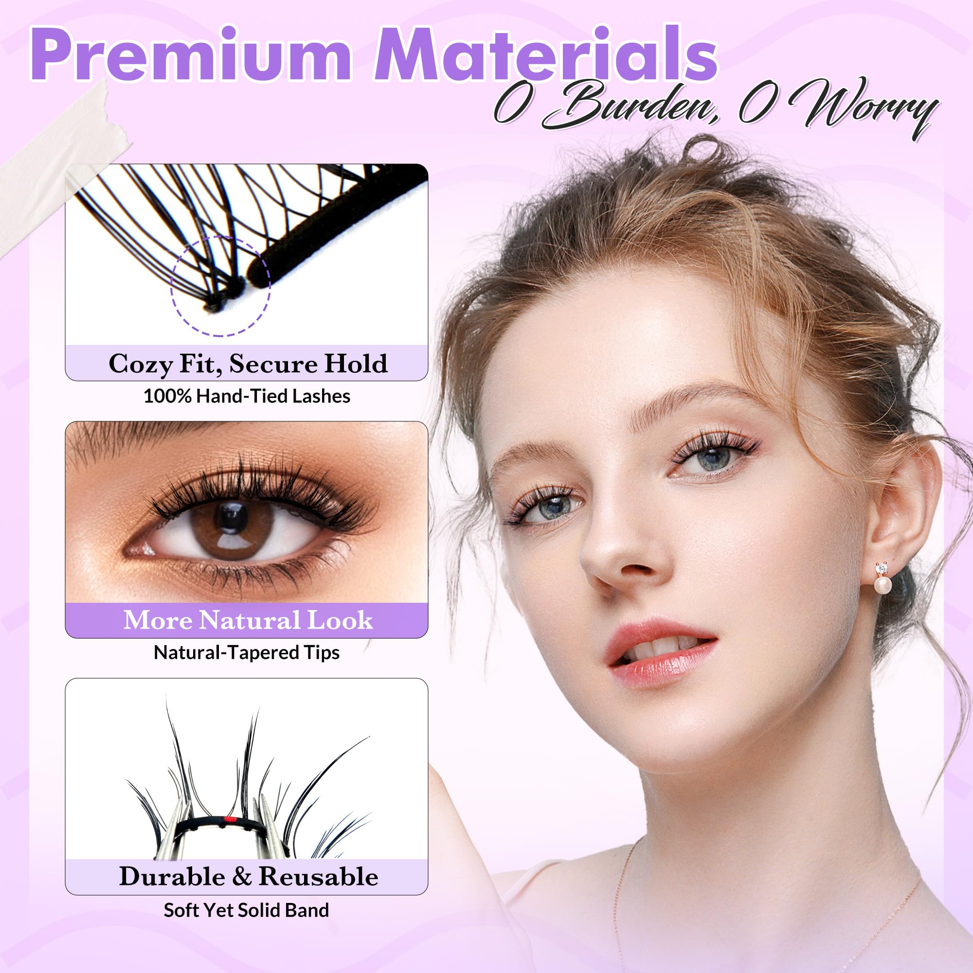 Bepholan CS100 reusable lashes deliver natural volume and easy removal.