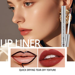 BERALLOYE lip liner formula spreads smoothly for even color.