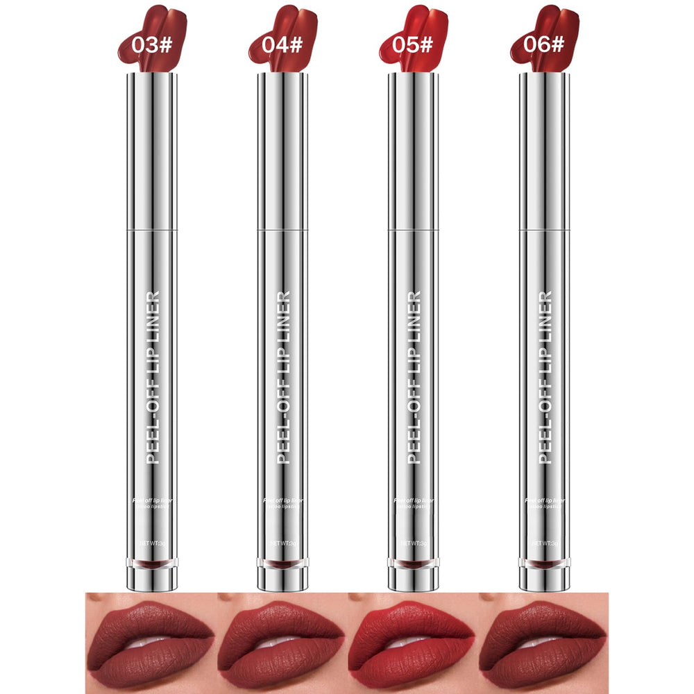 BERALLOYE lip liner close-up highlights precise contour application.