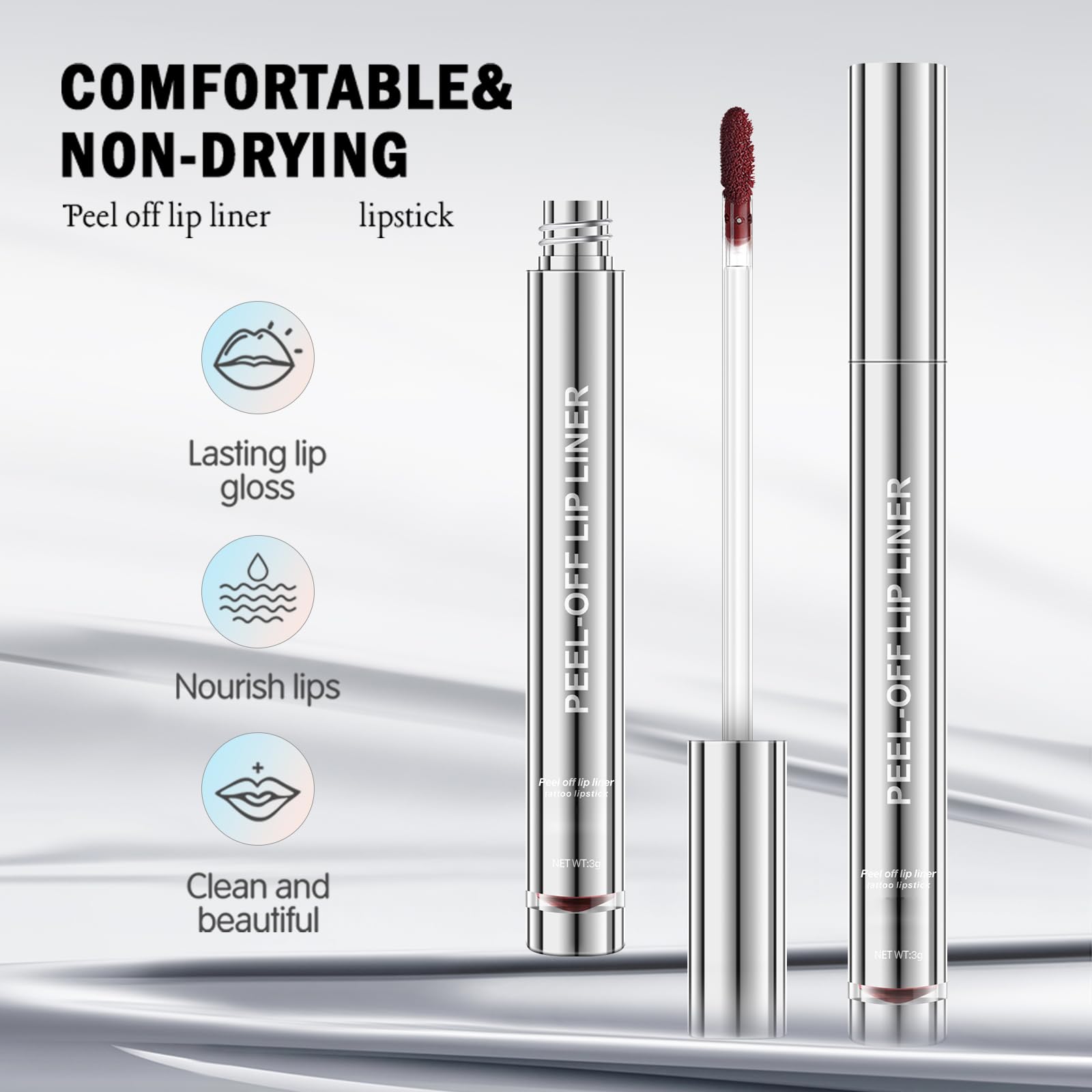 BERALLOYE peel-off feature simplifies removal and reapplication.
