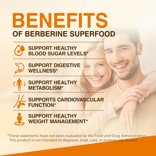 Close-up of Berberine 1200mg HCl capsules