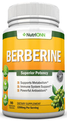 NutriONN Berberine bottle with 1200 mg per serving