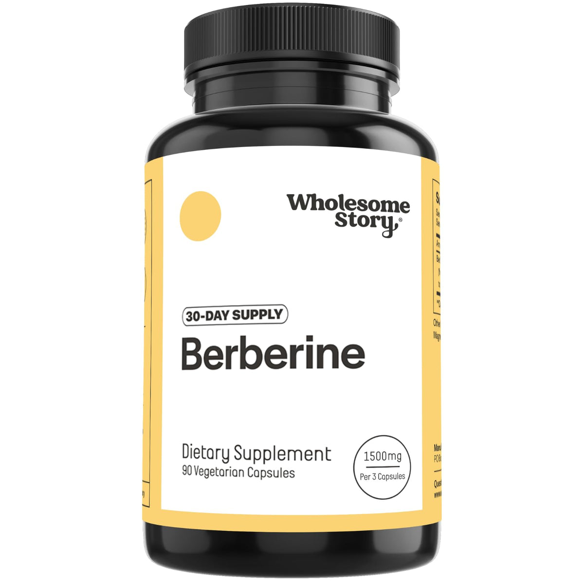Berberine 1500mg bottle with 90 capsules