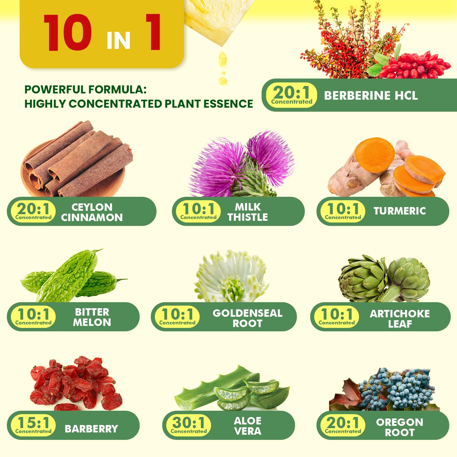 Berberine with black pepper for enhanced absorption