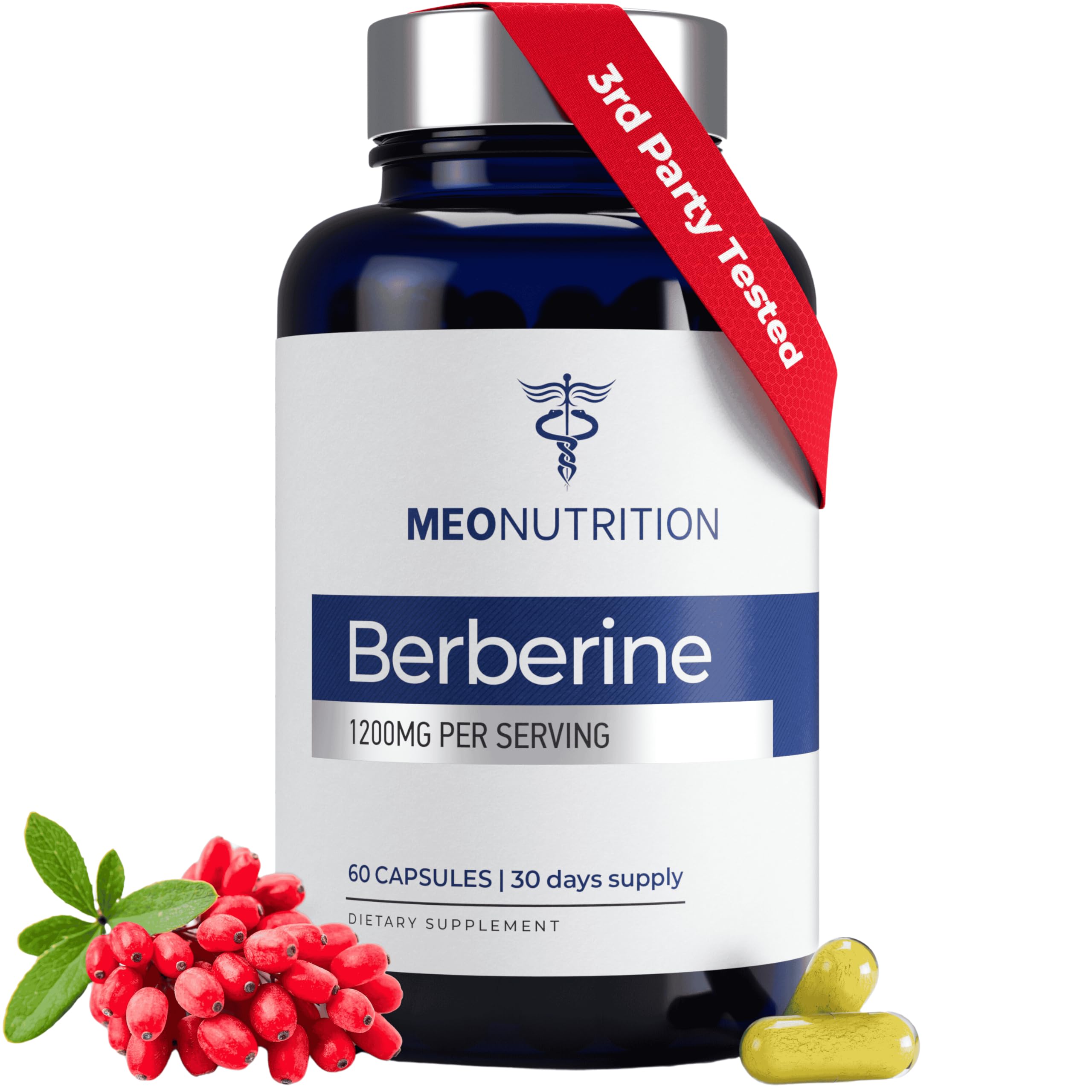 Meo Nutrition Berberine bottle with 60 capsules