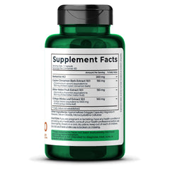 60 vegan capsules bottle on a neutral background