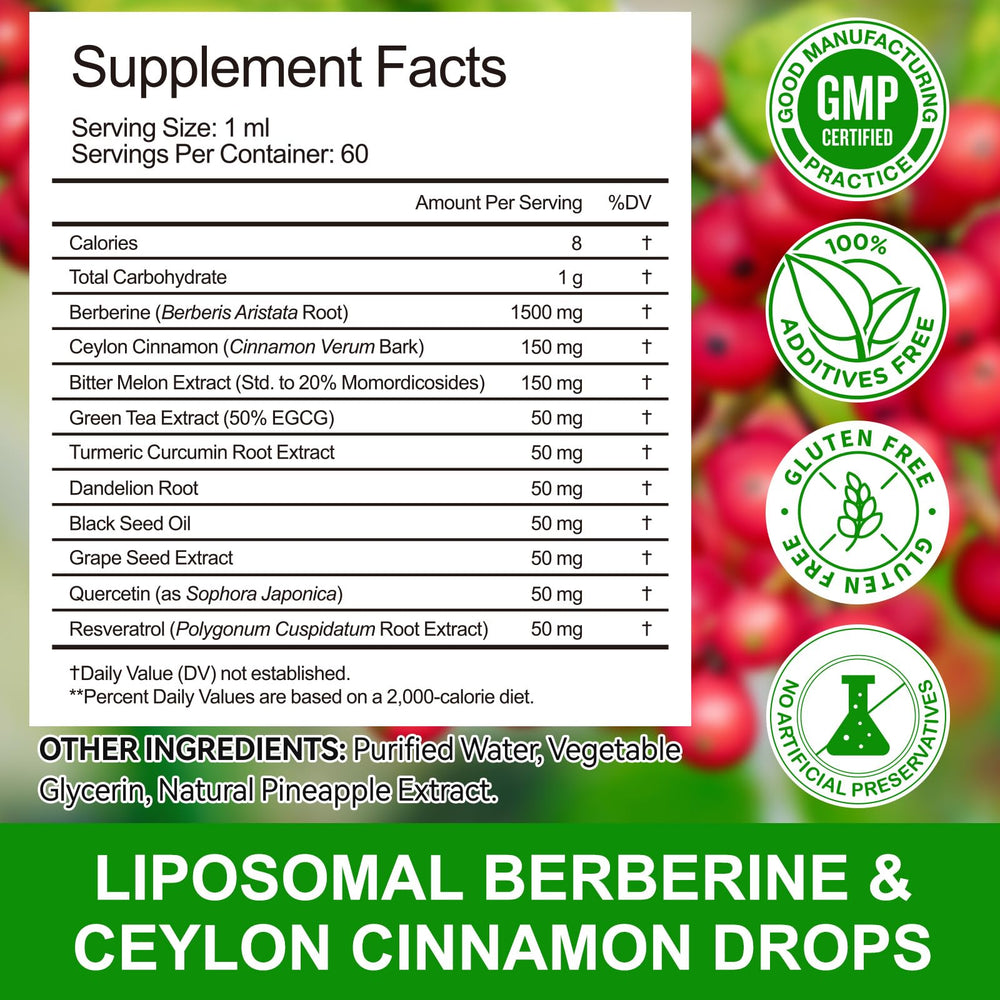 Berberine with Ceylon cinnamon image