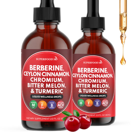 Berberine with Ceylon Cinnamon liquid drops bottle 4oz