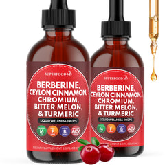 Berberine with Ceylon Cinnamon liquid drops bottle 4oz