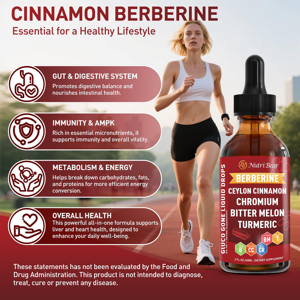Nutribear Berberine label close-up – vegan, gluten-free, non-GMO