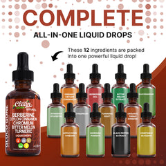 Close-up of Berberine and Cinnamon Drops label